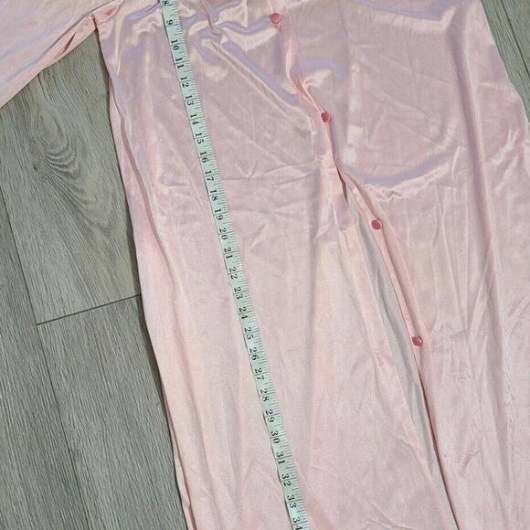 Vintage Robe Vanity Fair Long Chemise Gown Pink Small - Picture 5 of 6